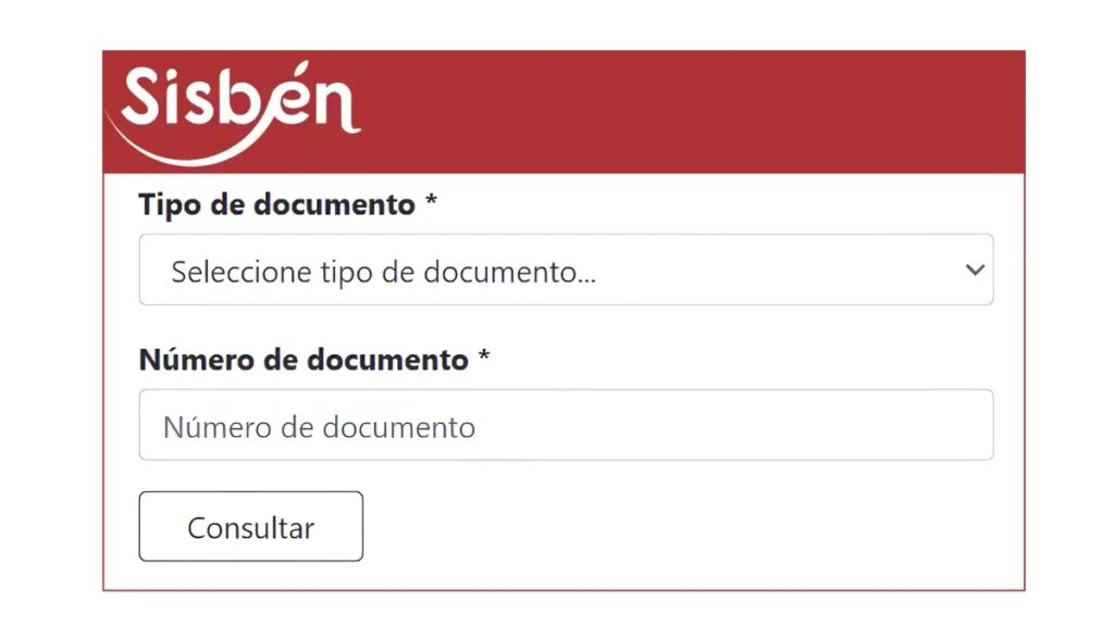 Ilustración de referencia, no es una captura oficial en vivo del portal — Así lucen los formularios de consulta del Sisbén y el RUI