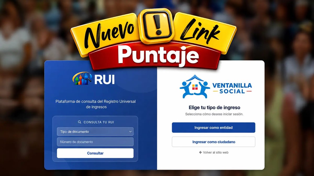 Ilustración de referencia, no es una captura oficial en vivo del portal — Sisbén y RUI: por qué tanta gente los sigue confundiendo